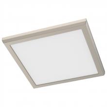  62/1927 - Blink Performer - 11 Watt LED; 9 Inch Square Fixture; Brushed Nickel Finish; 5 CCT Selectable