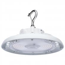  65/812 - Wattage 80W/100W/120W and CCT Selectable 3K/4K/5K LED UFO High Bay; 120-347 Volt; White Finish