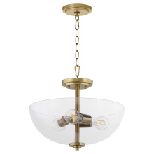 Quorum 2800-15-80 - ADAMS 15" CLEAR DUAL MOUNT - AGB