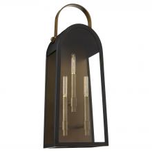  72-25-5982 - Rossi 25 inches Lantern, Matte Black, Aged Copper