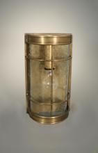  351-AC-MED-FST - Nautical Wall Sconce Antique Copper Medium Base Socket Frosted Glass