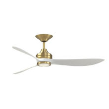 Fanimation FPD6725BSMW - Aviara 60 inch Indoor/Outdoor Ceiling Fan with LED CCT Select Light Kit