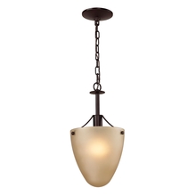  1301CS/10 - Thomas - Jackson 1-Light Convertible in Oil Rubbed Bronze with Light Amber Glass