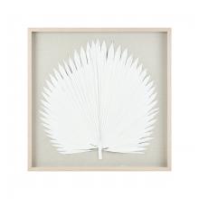  H0036-11942 - Fan Palm Dimensional Wall Art - White