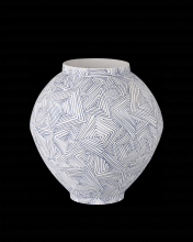  1200-0867 - Blue Zag Medium Vase