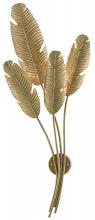  5000-0128 - Tropical Brass Multi-Leaf Wall Sconce