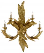  5000-0132 - Apollo Gold Twisted Leaf Wall Sconce