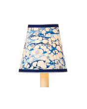 Currey 0900-0031 - Marble Blue Lace Paper Tapered Chandelier Shade
