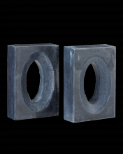  1200-0775 - Demi Black Set of 2 Bookends