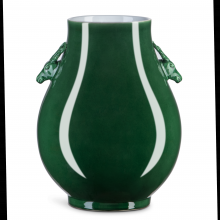  1200-0702 - Imperial Green Deer Ears Vase