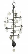  9125 - Sethos Large Black Recycled Glass Chandelier