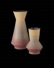  1200-0880 - Happy 80's Red & Yellow Vase Set of 2