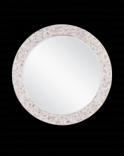  1000-0154 - Uma Mother of Pearl Round Mirror